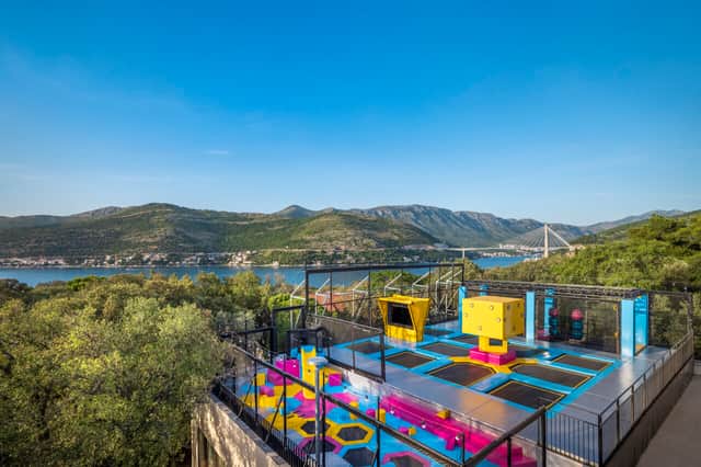 The trampoline park at Maro World